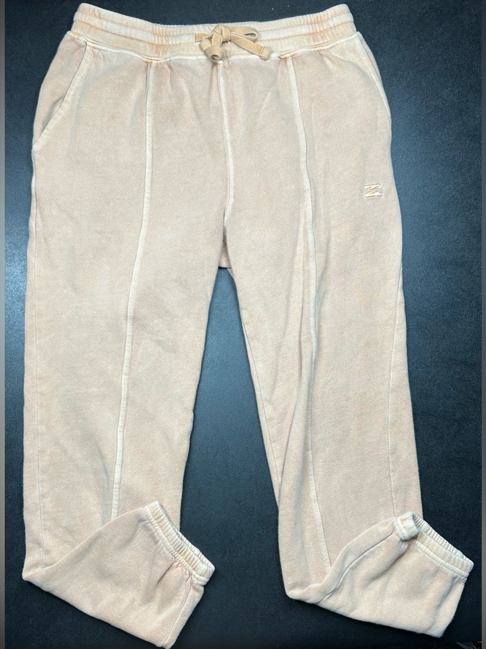 Billabong Women’s Size S Beige Terry Cloth Jogger Sweatpants